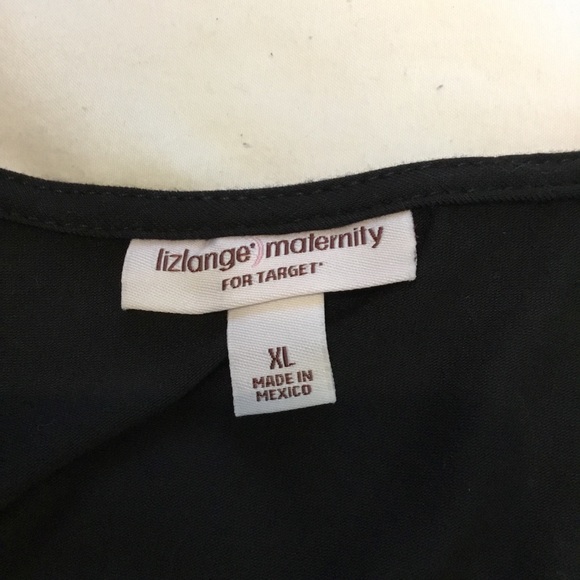 Liz Lange Maternity Dress Black Midi Size XL - Picture 8 of 8